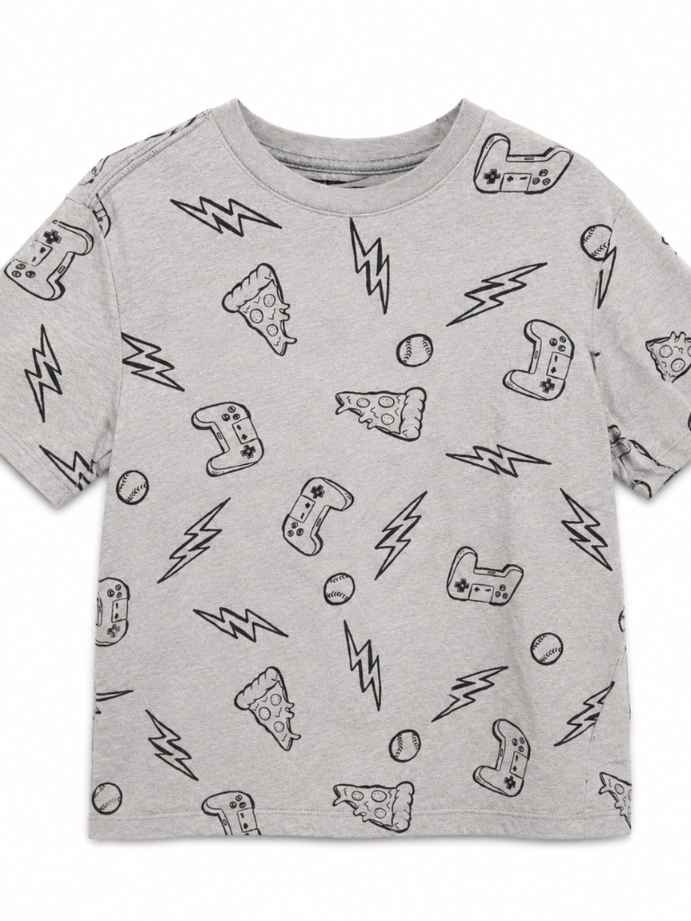 Old Navy Boys Grey Graphic Tee Size M 8